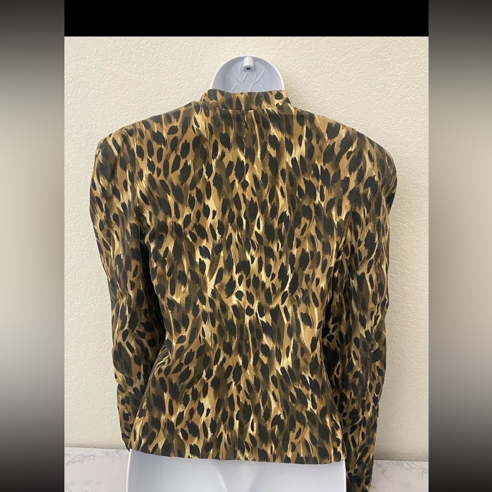 kardashian kollection Leopard Cheetah Print Blazer Jacket Women’s S Line…​​ - Picture 10 of 12